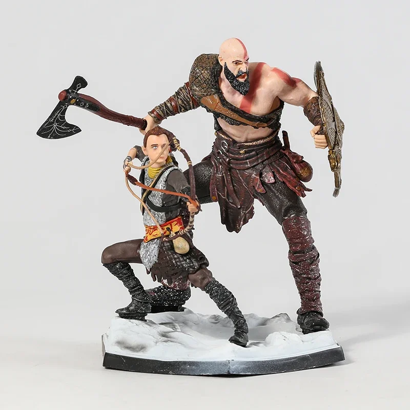 Фото Фигурка Кратоса и Атрея из God of War Deluxe, статуэтка из ПВХ, коллекционная игрушка. №2