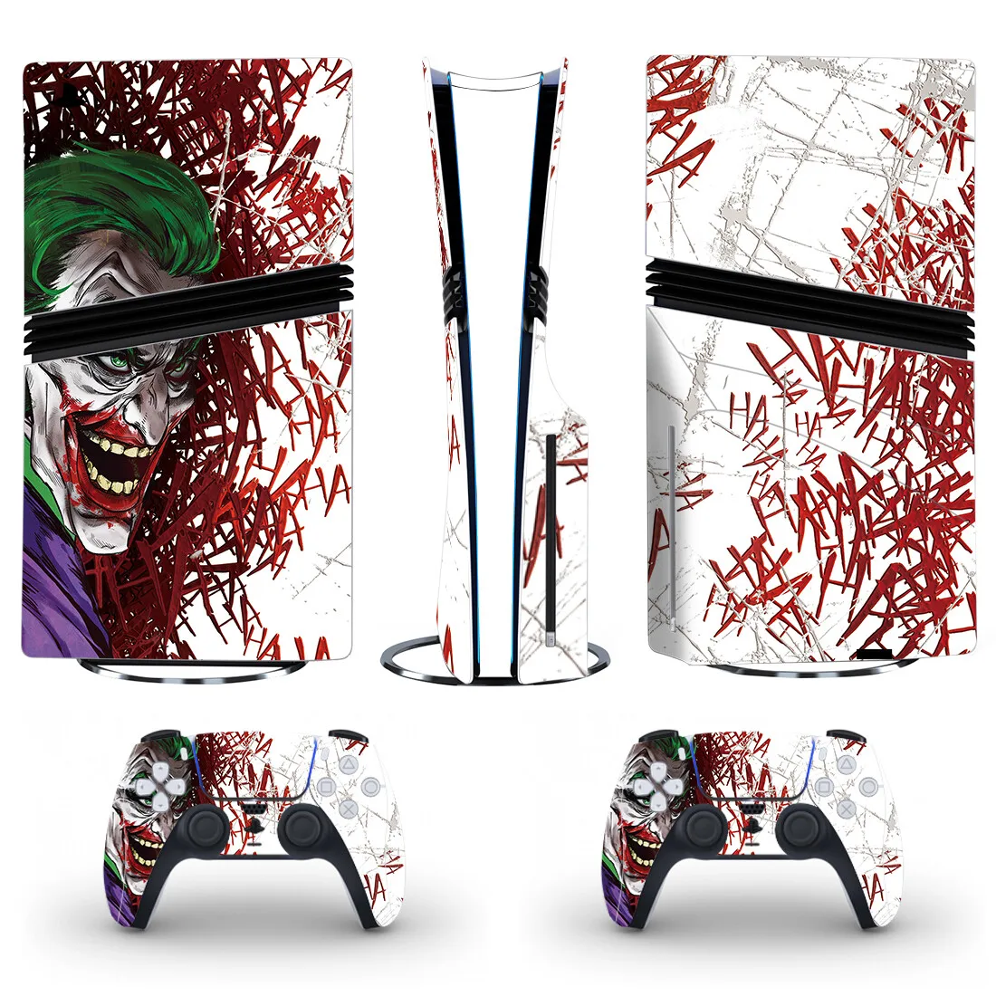 Фото Новая пленка-наклейка (скин) для PS5 Slim (дисковая и цифровая версии), консоли и 2 контроллеров, виниловая наклейка для PS5 Pro (дисковая версия) №5