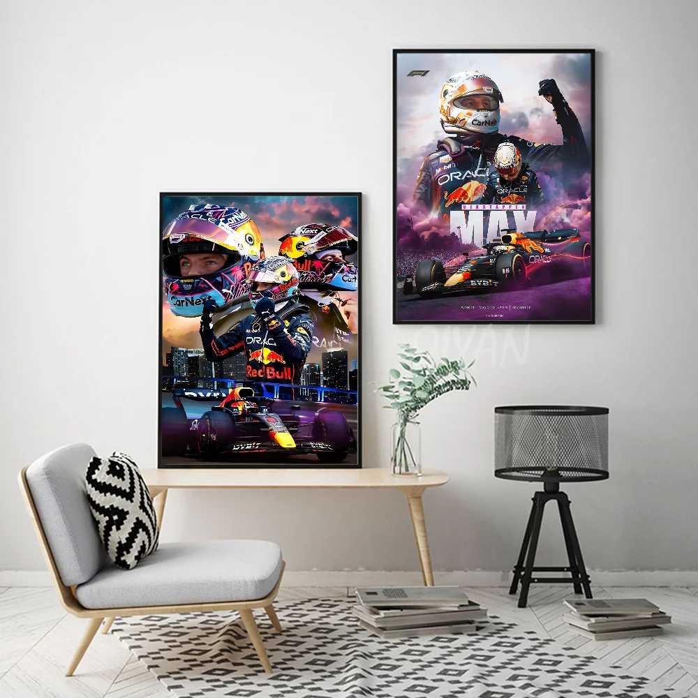 F1 бразильский Гран-при победитель V-Verstappen плакат с бумажным принтом для дома