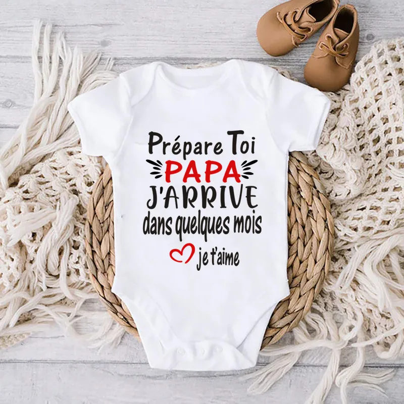 Prepare Yourself Papa I'm Coming In A Few Months I Love You Baby Announcement Onesie Cotton Boys Girls Jumpsuit Baby Romper