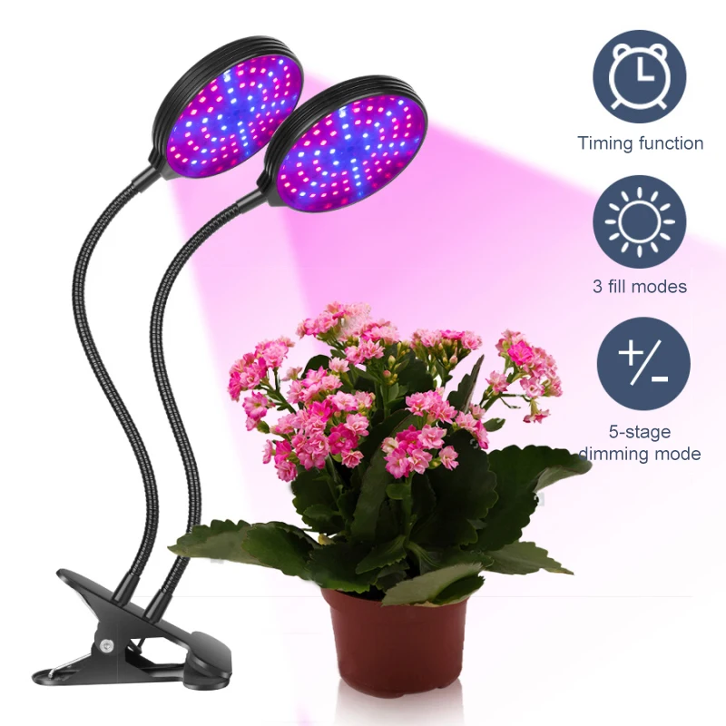 

45W/30W/15W LED Grow Light 5 Modes 360° Rotary Adjustable Phyto Lamp Full Spectrum For Plants Seedlings Flower Indoor Grow Box