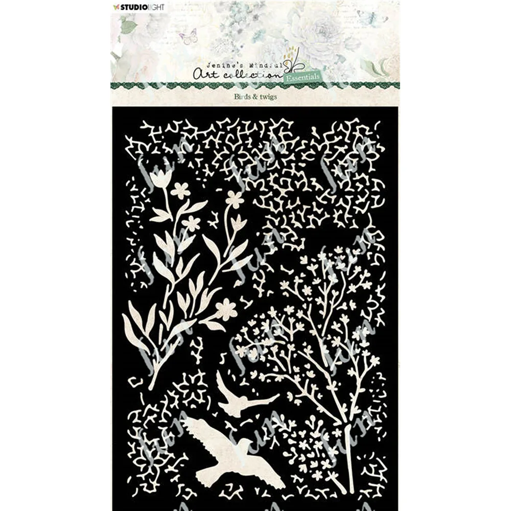 

Hot Sell New Birds Twigs Panel Stencils Set Making Holiday Scrapbooking Diary Decor Molds Diy Paper Greeting Card Gift Handmade