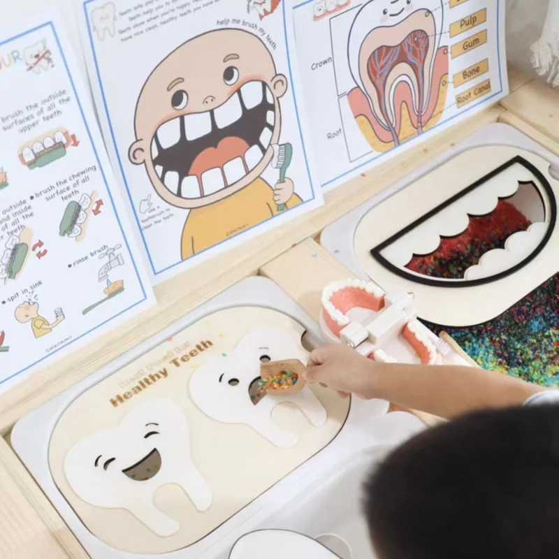 

Набор настольных игрушек для детей, Настольная сенсорная игрушка-трансформер на заказ, Игрушки для раннего развития по методу Монтессори, деревянные игрушки