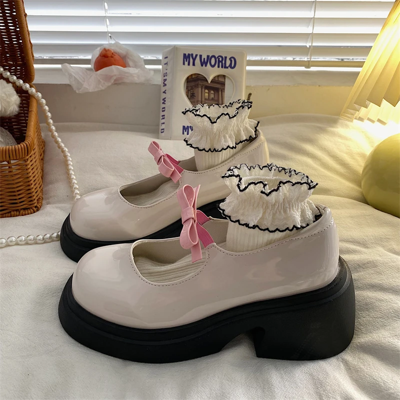 

Балетные женские универсальные летние туфли 2023, женские оксфорды, сабо на платформе с закрытым носком, модная женская обувь для балета, новая кожаная обувь