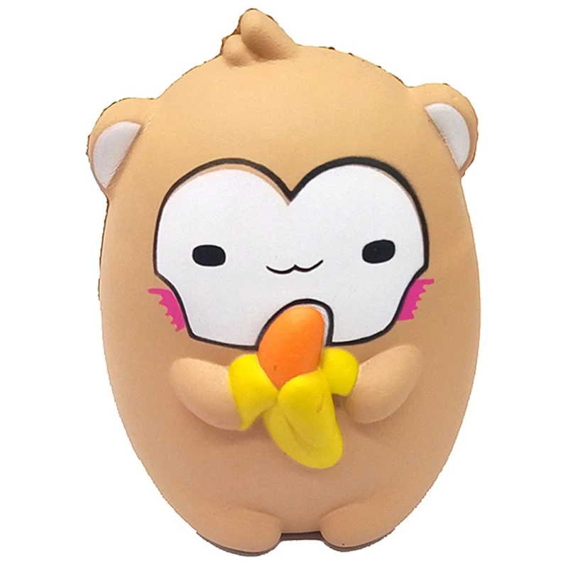 

Children's Interactive Monkey Soft Toy with Groove Portable Relieve Stress Toys Sensory Toy Hand Exercise Squeeze Ball