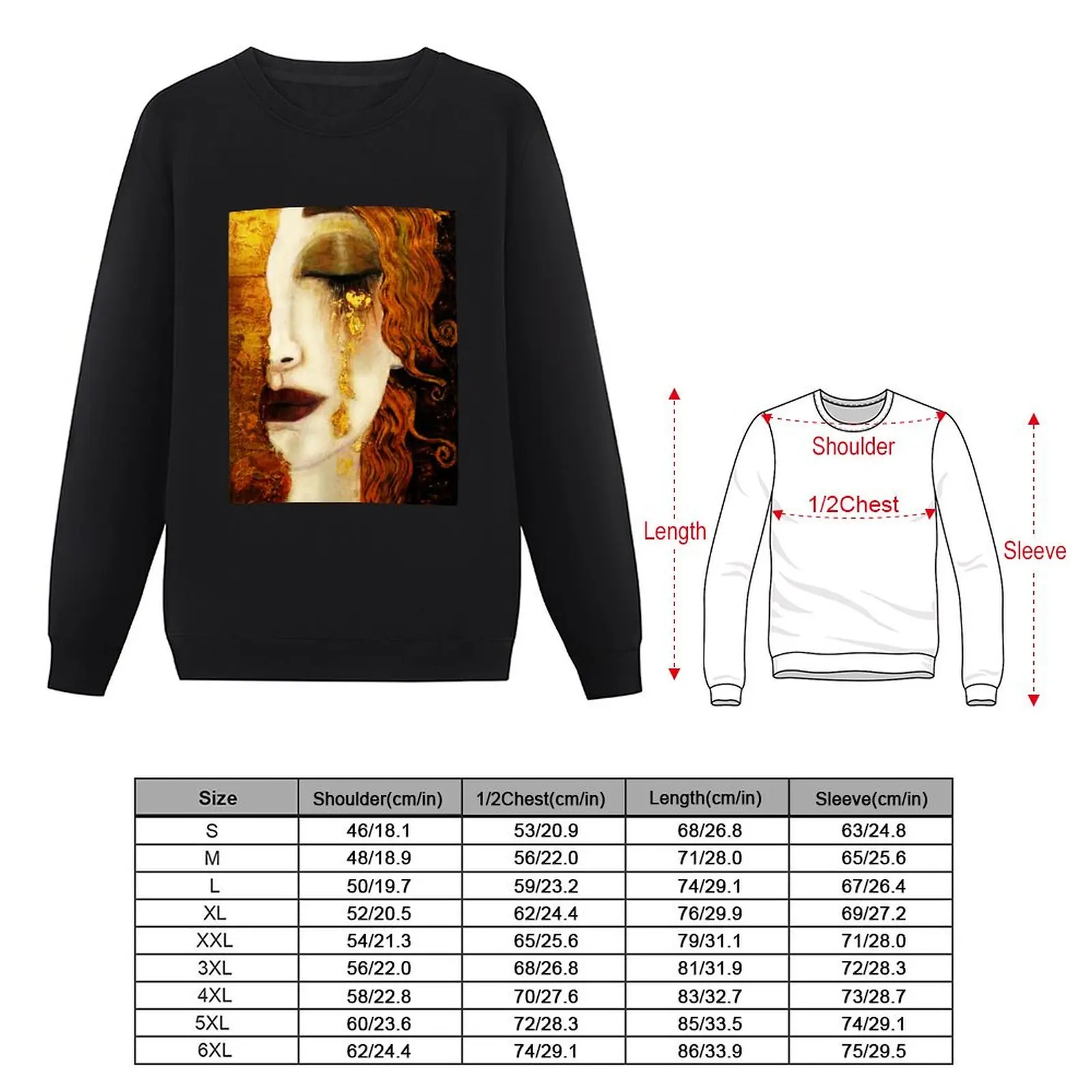 Klimt Golden Tears пуловер с капюшоном мужская толстовка комплект эстетичная одежда