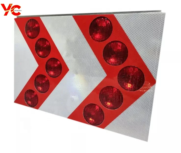 

High quality led flash Solar arrow oriented traffic light