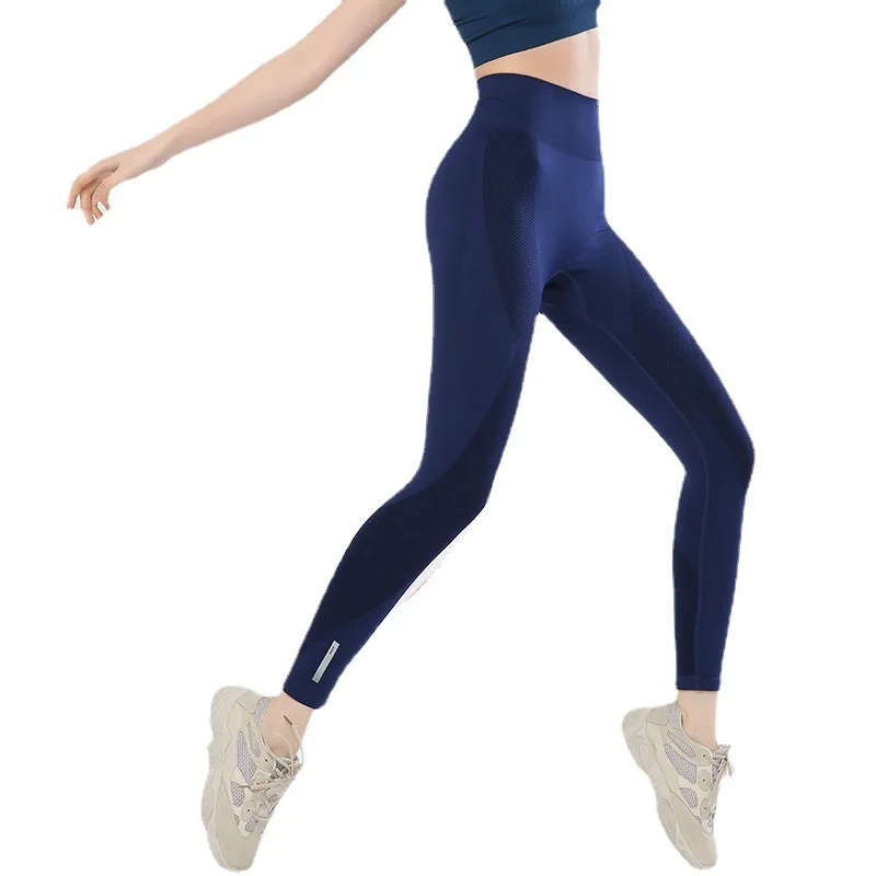 Night Running Reflection Strip Yoga Pants Women Leggings For Fitness Push Up Workout Sport Scrunch Tights Legging