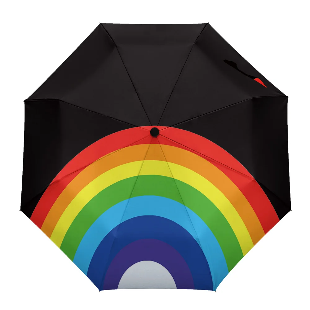 

Farm Flower Sunflower Black Parasol Umbrella for Outdoor Automatic Eight Strands Rain Umbrella Adults Female Shade Umbrellas