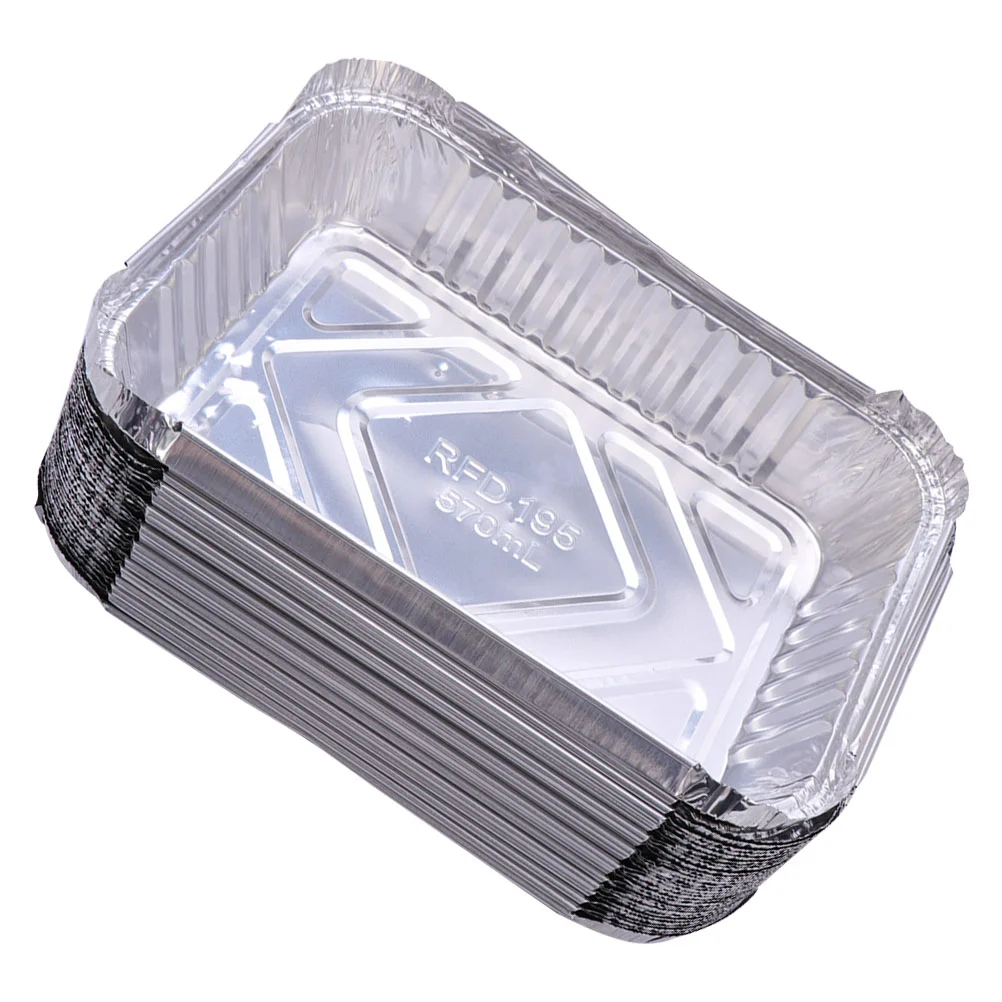 

Foil Pans Pantray Containers Aluminum Baking Disposable Tin Grill Grease Barbecue Takeout Boxes Loaf Bread Tins Container Trays