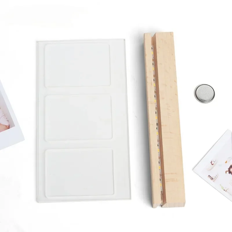 3 дюймовая креативная фоторамка в 1 акриловая светодиодная для фотоаппарата Fujifilm