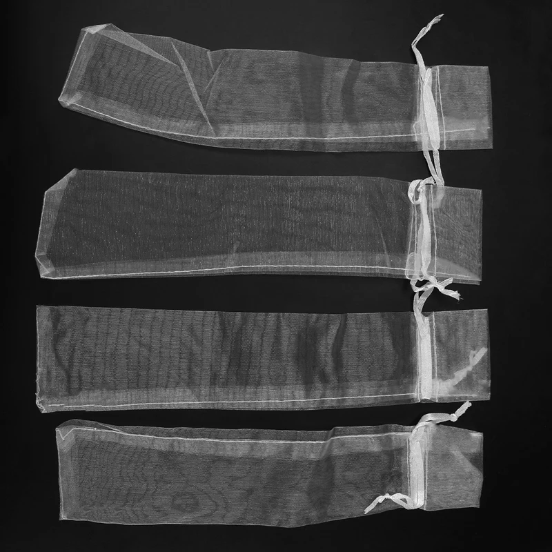 100 упаковок сумка для веера на шнурке из органзы