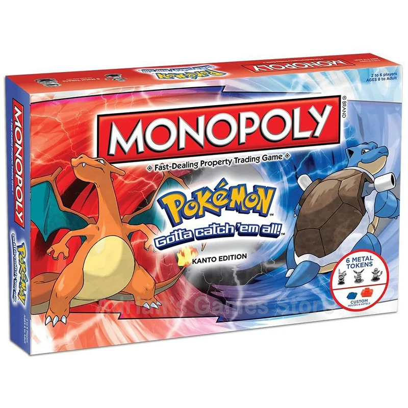 

Tomy Pokemon Monopoly Pokemon All English Board Game Board card Game Family gathering Children's christmas birthday present