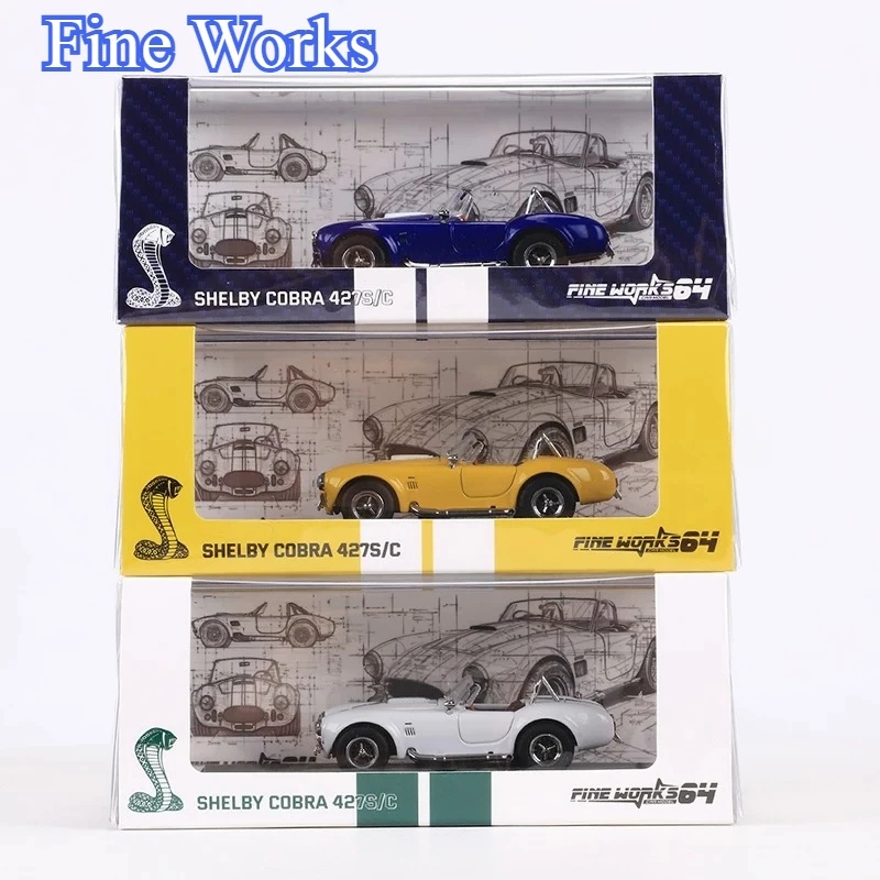 Коллекционная модель автомобиля Fine Works 1:64 Ford Shelby 427 Convertible из сплава - Декоративный предмет для взрослых коллекций - Подарок для мальчика (art.: 3920dafdc5db2) - 3920dafdc5db2