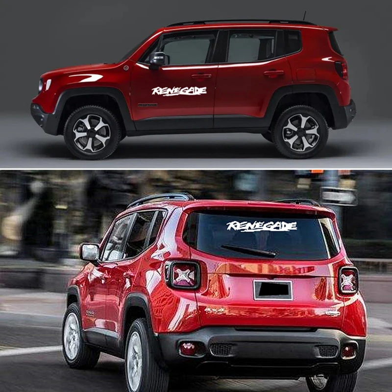 Reneagade автомобиль с открытым кузовом внедорожник фендер боковые отражающие наклейки на заднее стекло кузова виниловые наклейки для внедорожников.