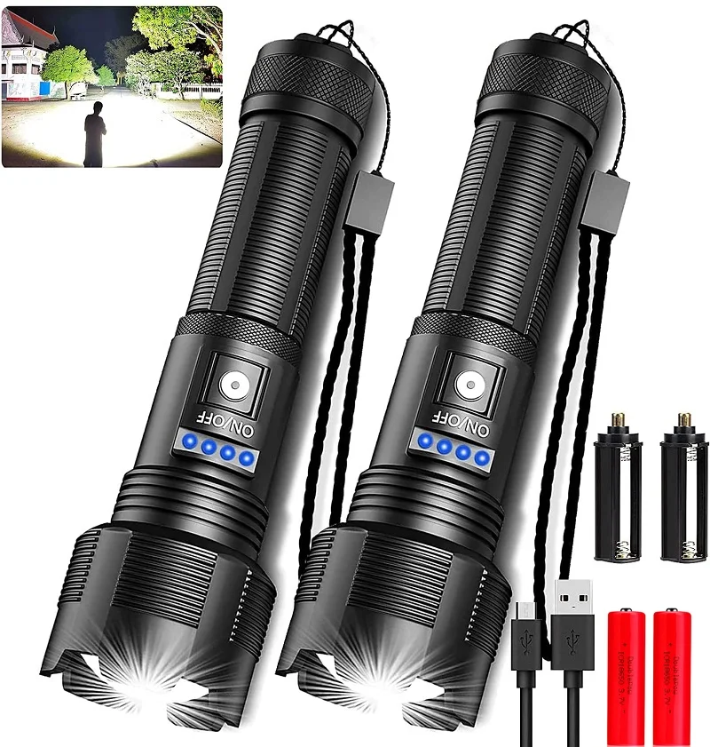 

XHP70.2 Powerful Led Flashlight High Quality XHP50.2 Tactical Hunting Torch Usb Rechargeable Zoomable Lantern 18650 AAA Battery