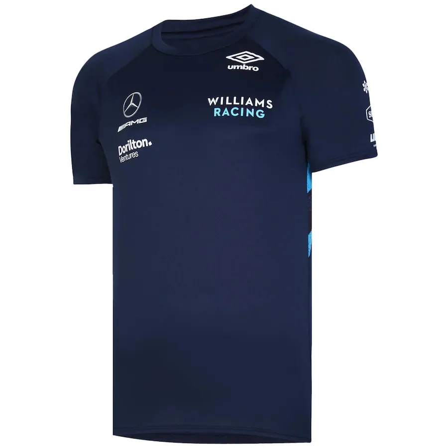 F1  Tees Short MOTO Motorcycle Top Fan JerseyUniform Formula One Racing Suit Williams Racing 2023 Team  Men's Windproof