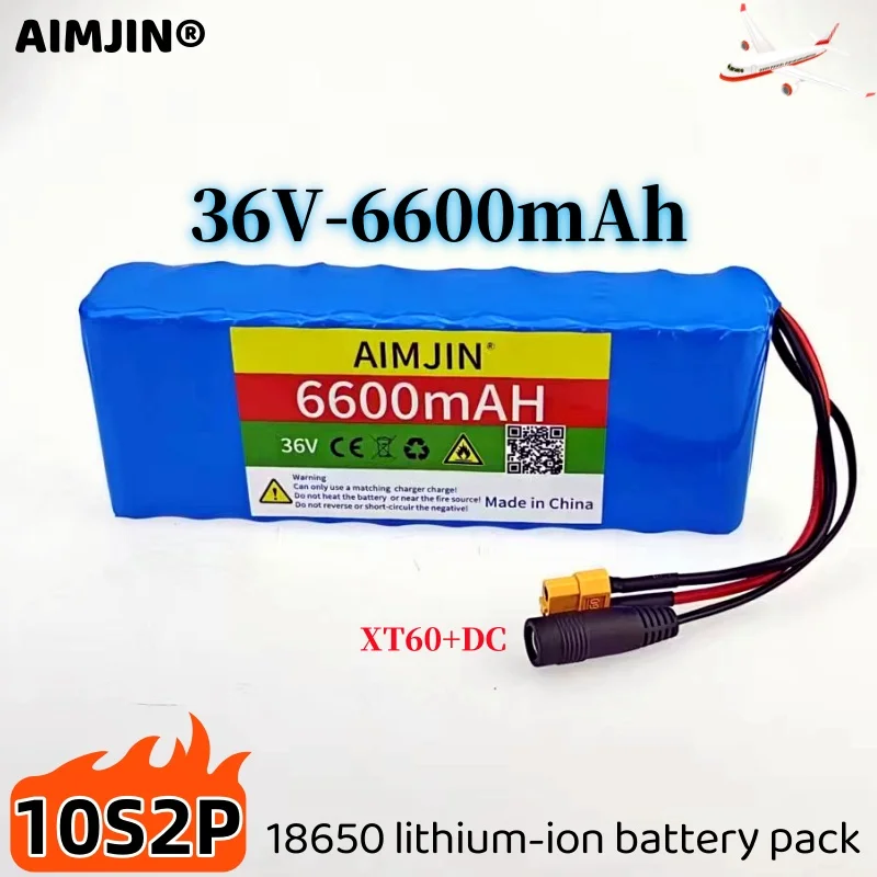 Литий-ионный аккумулятор BMS 36 В 6 Ач 18650 10S2P