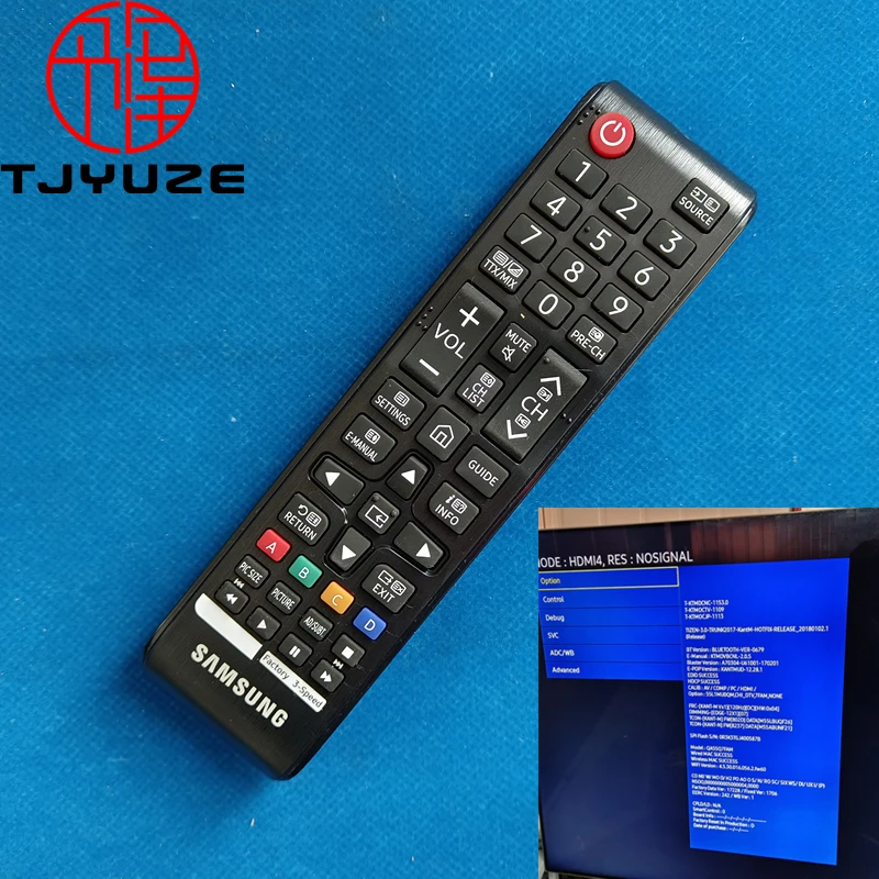 

GENUINE ORIGINAL For SAMSUNG TV Service remote control Service menu Hide menu Factory 3-Speed Remote Control
