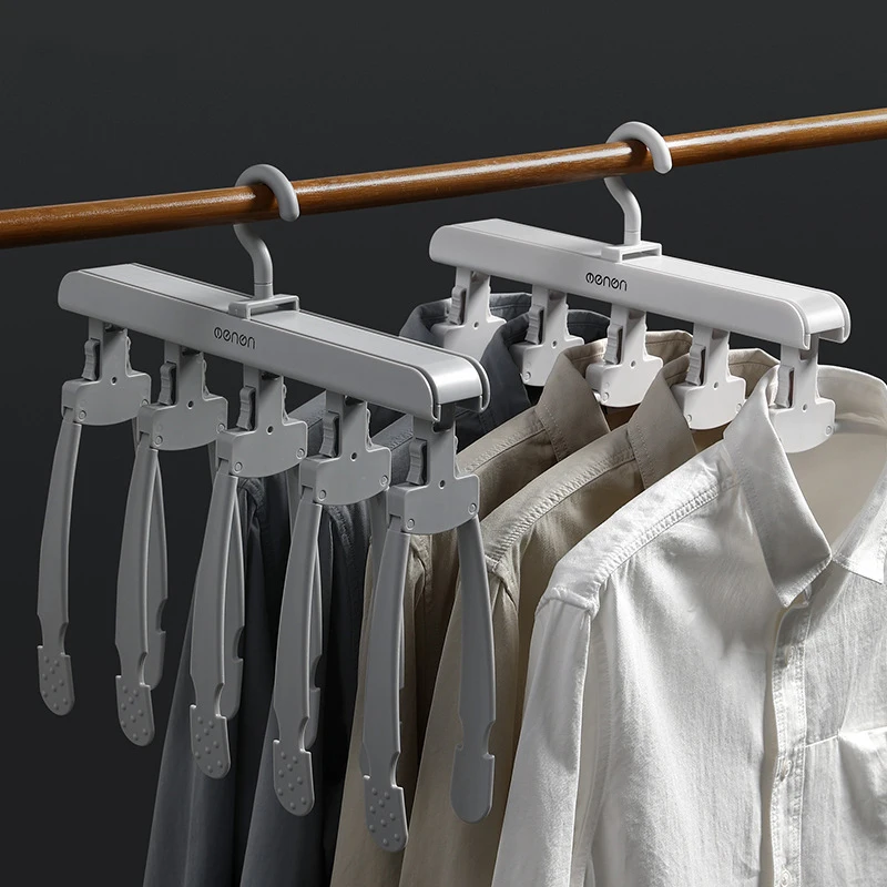 

Household Foldable Hanger Wardrobe Closet 360° Rotate Clothes Hook Folding Storage Rack Clothes Organizer Bedroom Accessories