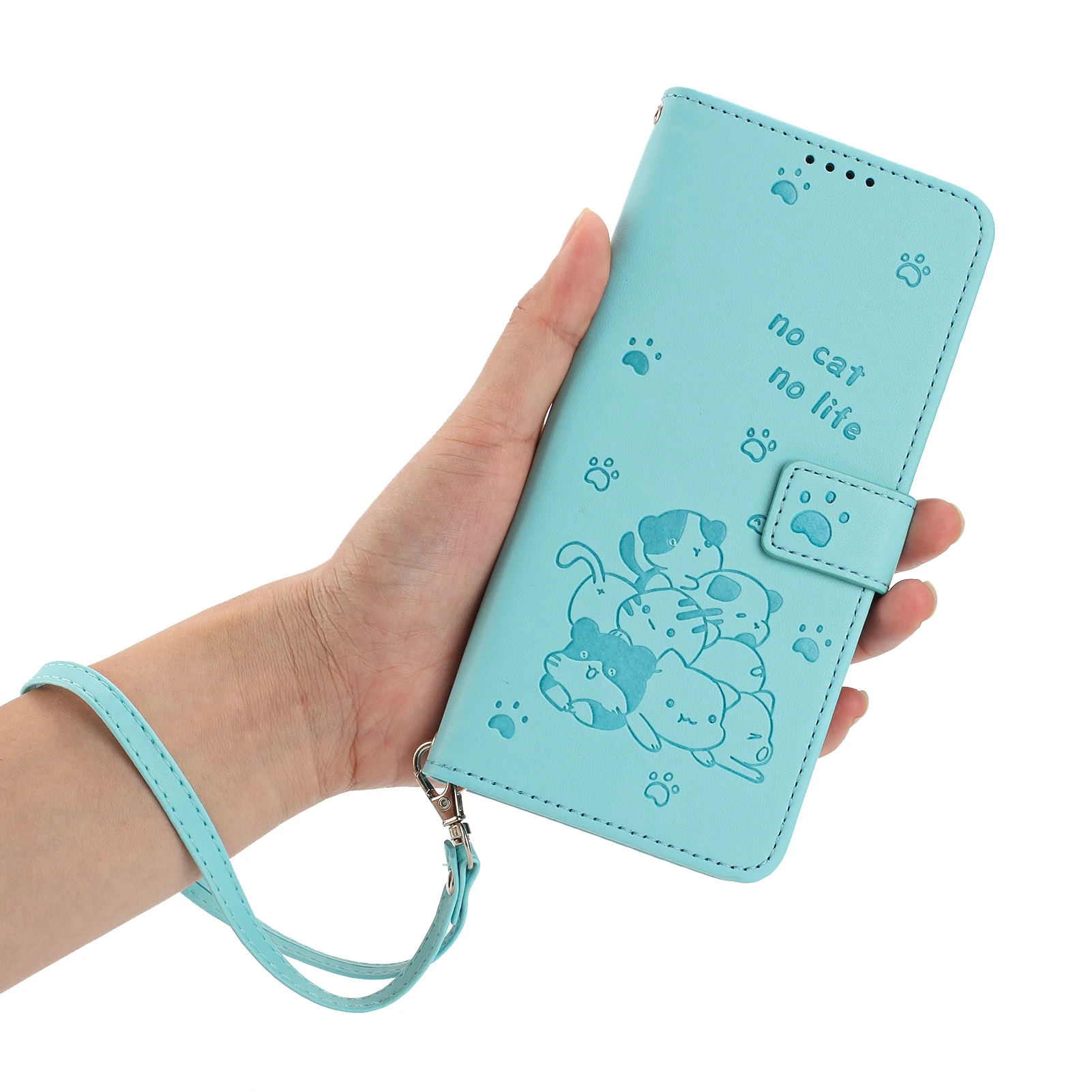 Kawaii Cat Phone Case for Funda Nokia G310 G42 G10 G20 G30 G11 G21 G22 C12 Plus C22 C32 C02 6.3 Cases Leather Wallet Flip Cover