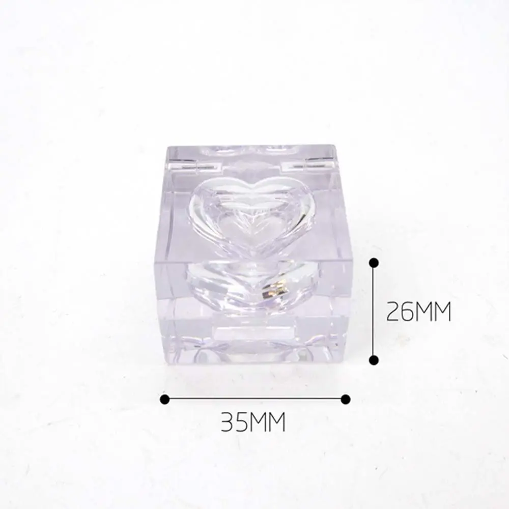 5 шт. прозрачных квадратных перезаправляемых коробок для мини-помады, бальзама для губ, лосьона, кремов из пластиковых косметических контейнеров.