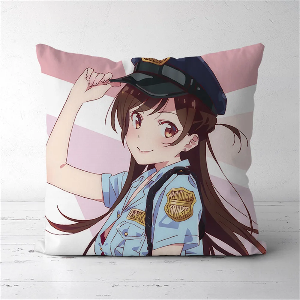 

Kanojo Okarishimasu Mizuhara Chizuru Anime two sided Pillow Cushion Case Cover 291