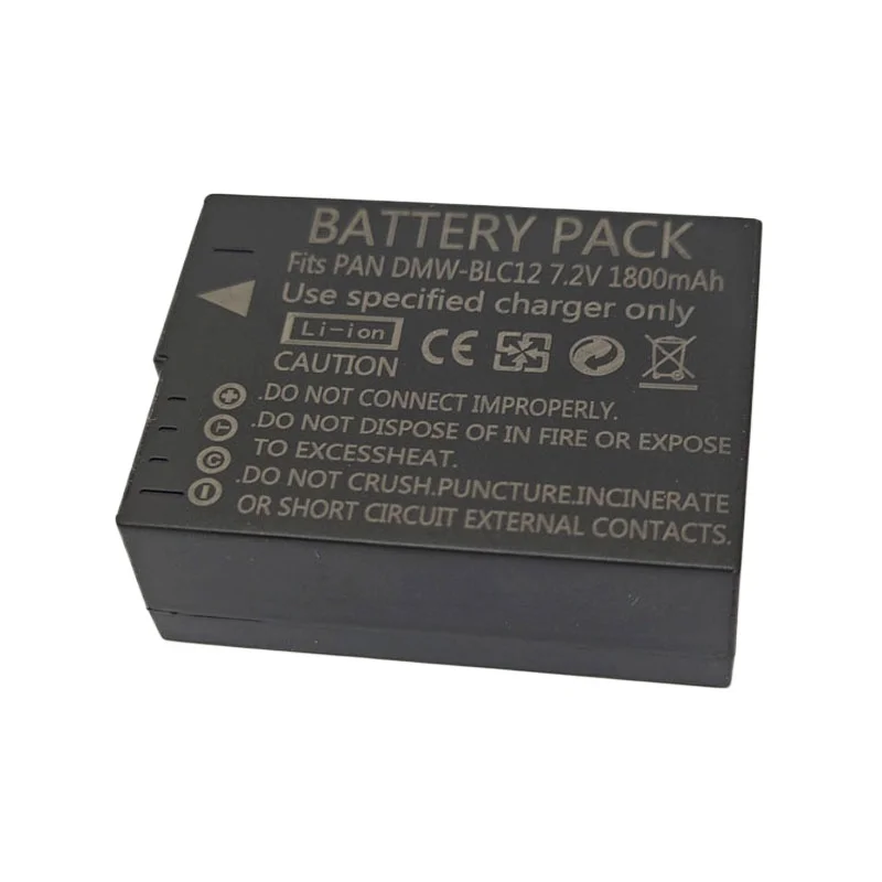 Фото DMW-BLC12 DMW-BLC12E Высококачественный аккумулятор для камеры Panasonic DMC-GH2S FZ3 G95 G85 G80 G5 G6 G7 GX8 FZ200 FZ300 FZ2500 FZ1000 №3