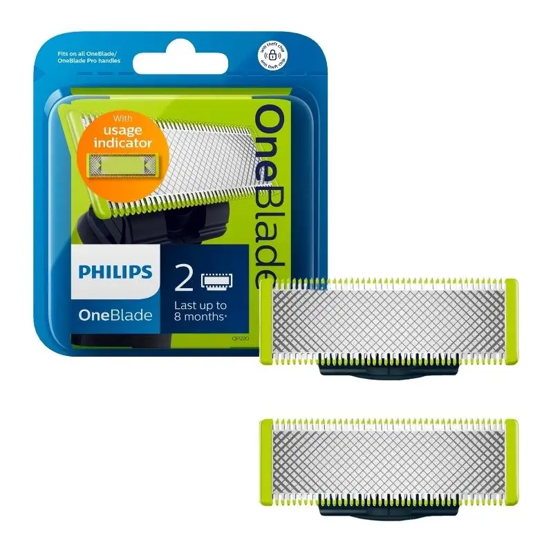 

1/2/4 упаковок оригинальная головка Philips OneBlade Сменное лезвие для Philips Oneblade QP210 QP220 QP230 QP2520 QP2530 QP2527 QP2533