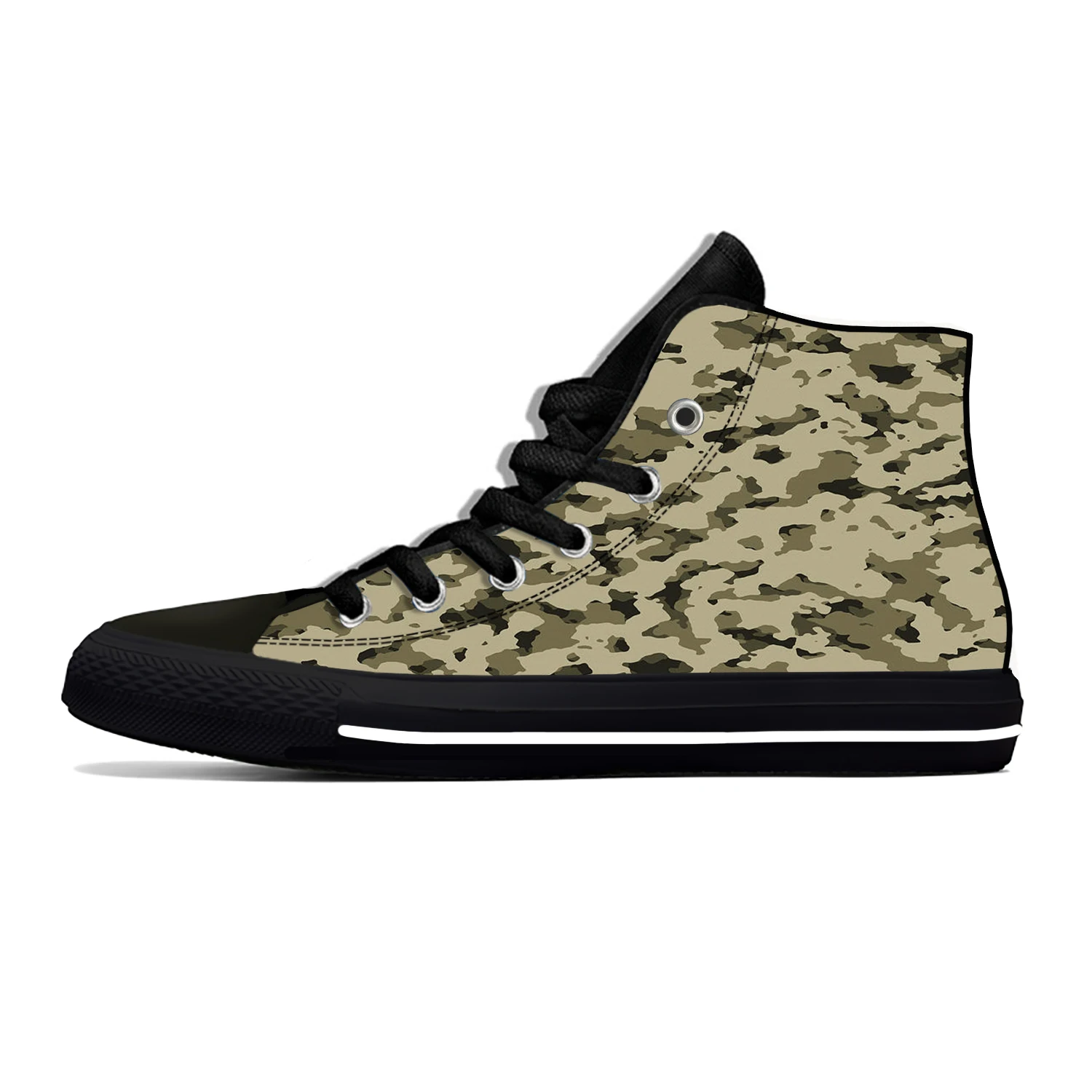 

Hot Summer Cool Digital Desert Camouflage Pattern Funny Casual Shoes High Top Men Women Sneakers Classic Latest Board Shoes