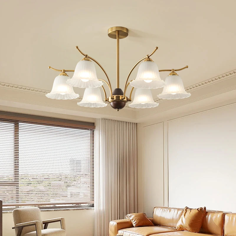 Минималистичный Декор люстры для гостиной кремовый стиль ландыш спальня