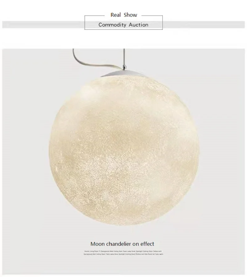 Творческий люстра в виде Луны современный простой Ресторан Спальня Гостиная