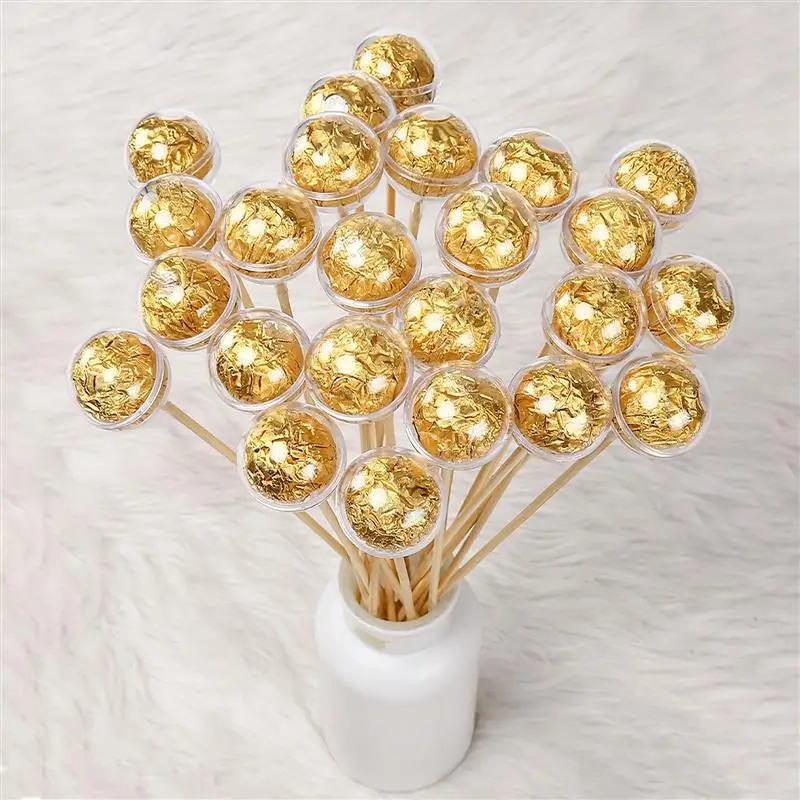 

100Pcs Acrylic Chocolate Holder Candy Packaging Balls DIY Bouquet Chocolate With Cover Box Florist Bouquet Flowers Packaging