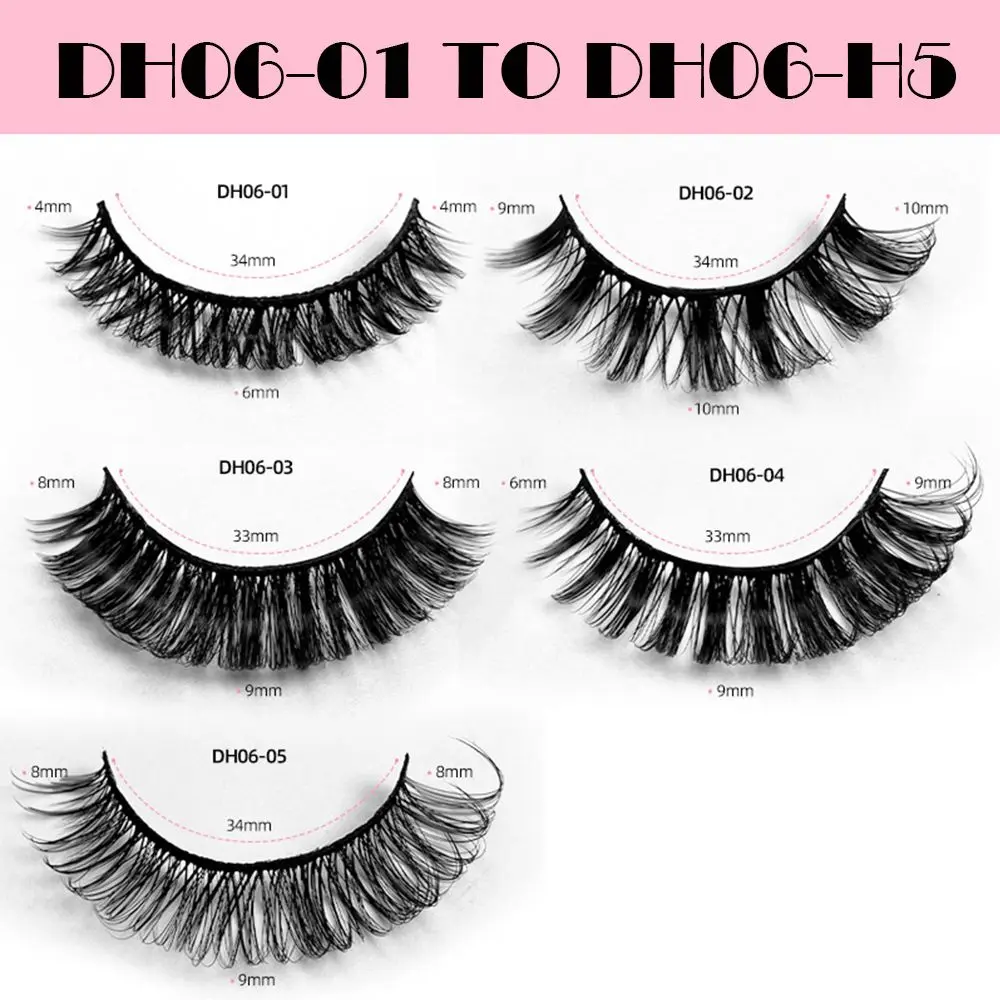 10 пар многоразовые Объемные Накладные ресницы из меха норки |