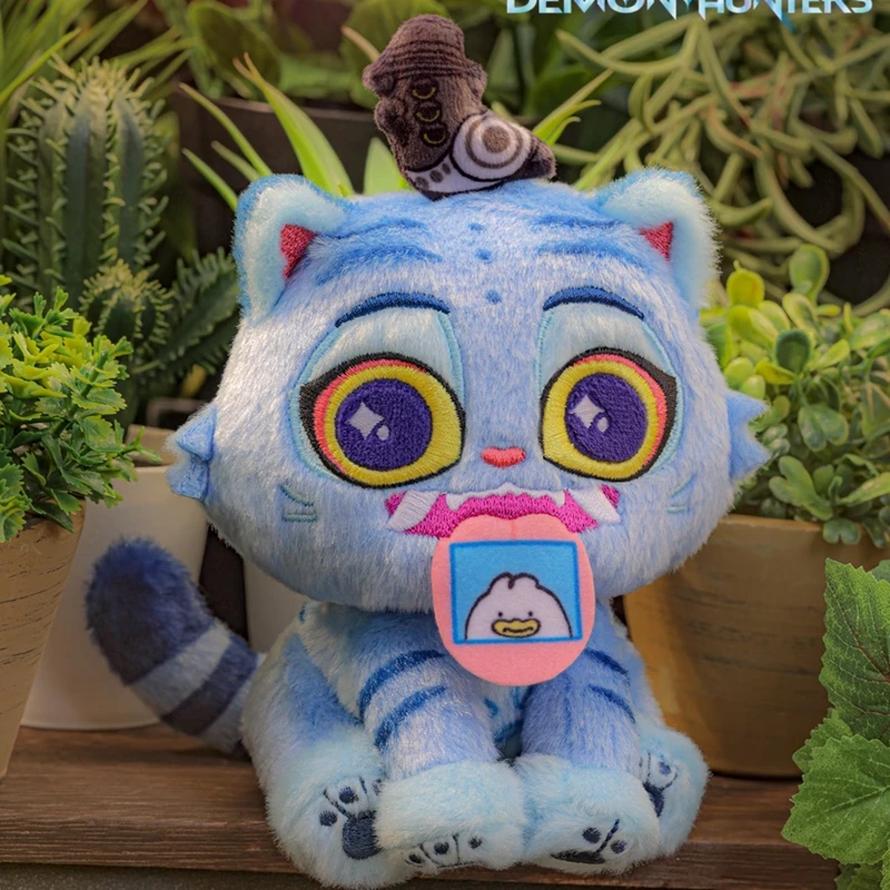 Фото Оригинальный брелок-подвеска Hot Toys COSBI Blind Box K-POP Witch Hunt Squad Derpy Tiger Mascot с карабином-лобстером для рюкзака №4