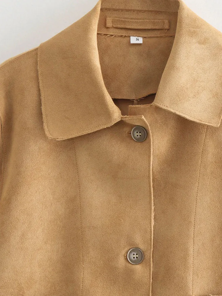 VigoCasey 2025 весеннее женское однотонное пальто женская однобортная куртка с длинным