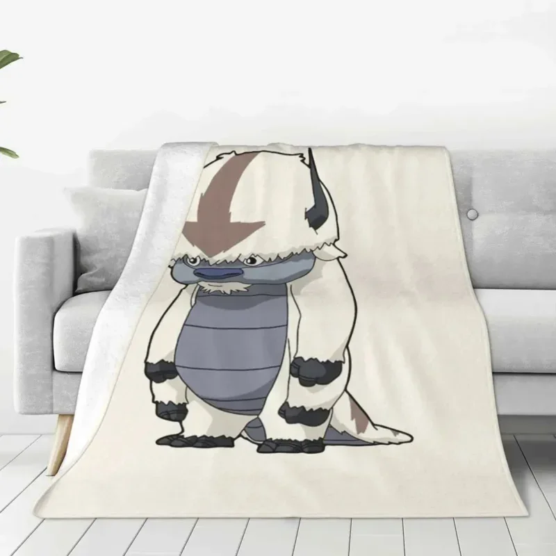 Avatar The Last Airbender Appa стоячее одеяло Фланелевое весенне-осеннее портативное мягкое