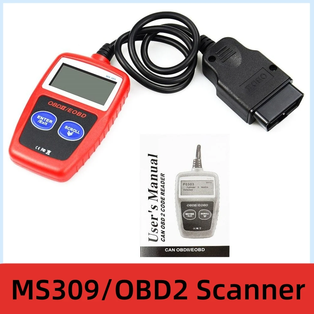 MS309 OBD2 сканер ODB 2 EOBD MS309 автоматический диагностический сканер многоязычный Автомобильный сканер диагностические инструменты для двигателя