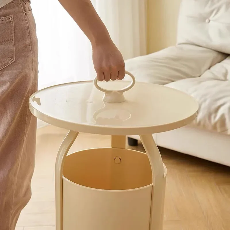 Кремовый стиль пластиковые диванные столики для хранения современное хранилище