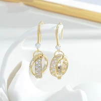 korea original shiny crystal jewelry pendant earrings for women classic new statement earrings fashion jewelry accessories
