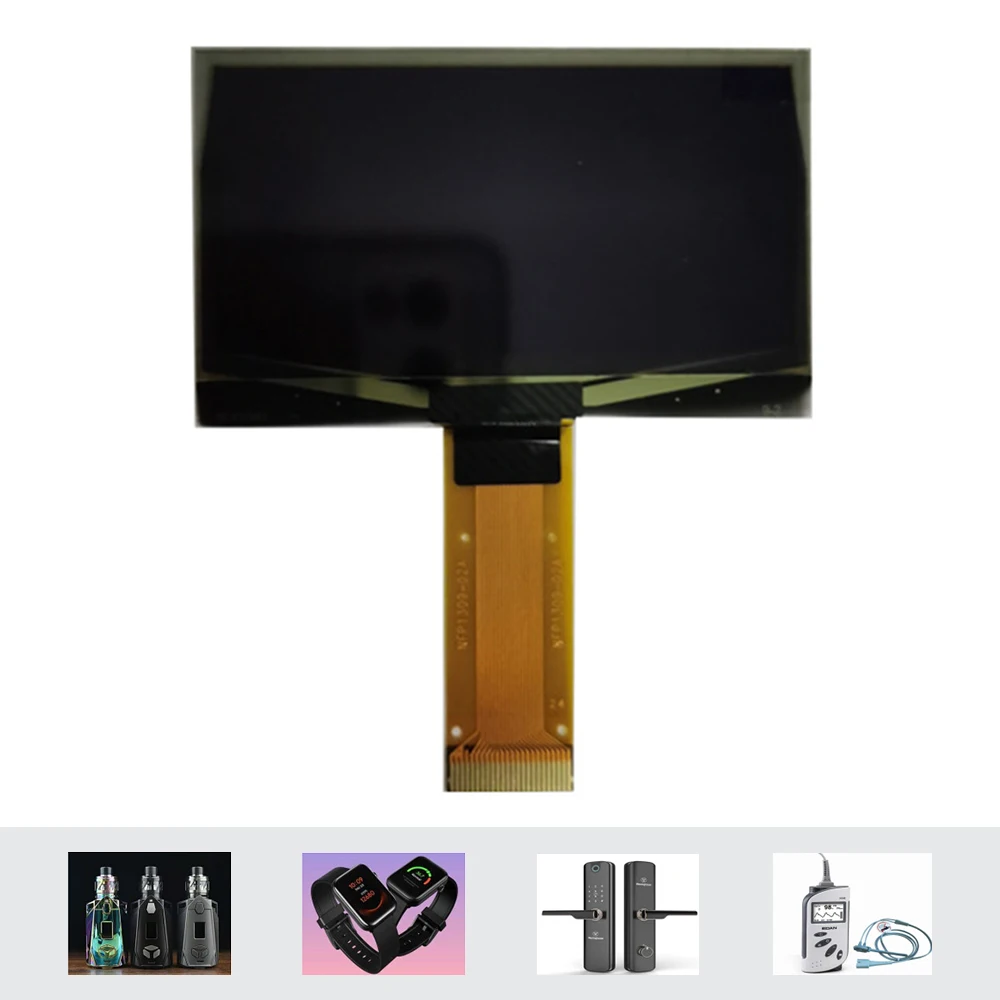 

Ziqqucu 2.42 Inch OLED Monochrome Display External 23pin SPI Dot Matrix SSD1309 Chip Resolution 128*64 Yellow OLED LCD Display