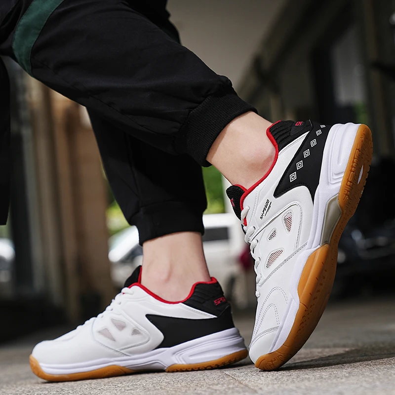 2022 Badminton Sneakers Men's Tennis Sneakers High Quality Anti-Slip Training Professional Large Size 48 Volleyball Sneakers