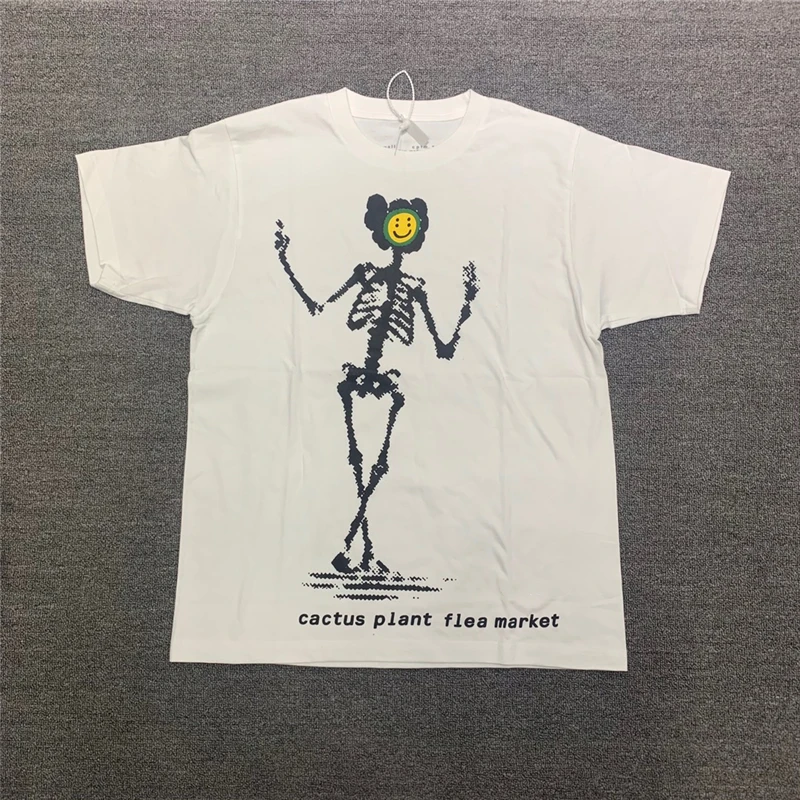 Футболка CPFM.XYZ для мужчин и женщин топ в уличном стиле с принтом кактуса растения