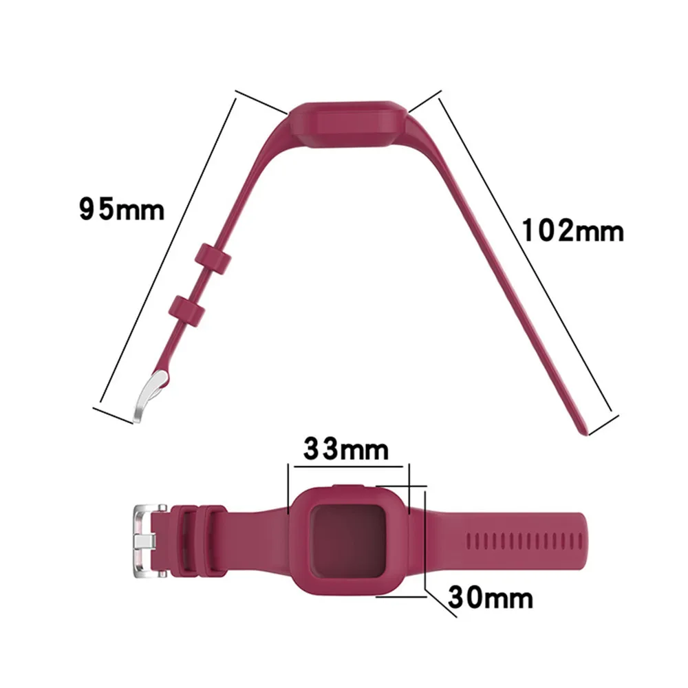 Многоцветный мягкий силиконовый ремешок для Garmin Fit JR.3/Garmin Vivo JR.3 детский сменный