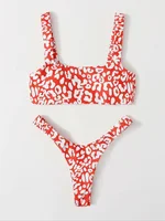 Micro Bikini Orange Leopard Swimwear 6