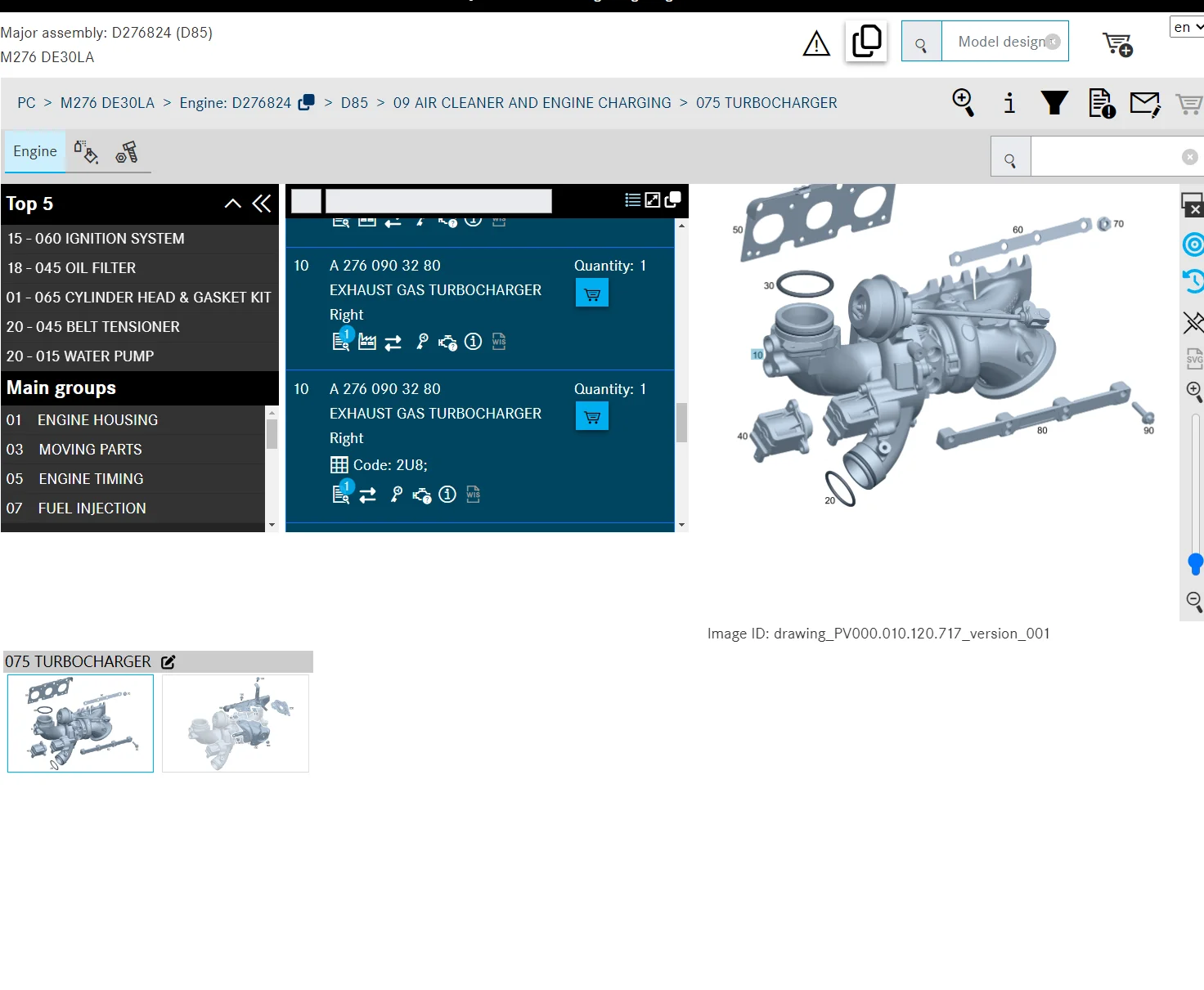 Подходит для Mercedes Benz A 2760901480 2760901580 турбина M276 ML500 GLE450 GL450 C40 E40 CLS400 Турбокомпрессор