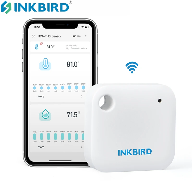 Wi-Fi Π’Π΅ΡΠΌΠΎΠΌΠ΅ΡΡ-ΠΠΈΠ³ΡΠΎΠΌΠ΅ΡΡ INKBIRD IBS-TH3, ΡΠΌΠ½ΡΠΉ Π΄Π°ΡΡΠΈΠΊ ΡΠ΅ΠΌΠΏΠ΅ΡΠ°ΡΡΡΡ ΠΈ Π²Π»Π°ΠΆΠ½ΠΎΡΡΠΈ 2-Π²-1 Ρ ΡΠ΅ΠΌΠΏΠ΅ΡΠ°ΡΡΡΠ½ΡΠΌ ΡΠΈΠ³Π½Π°Π»ΠΎΠΌ ΠΈ ΠΎΠ±Π»Π°ΡΠ½ΡΠΌ Ρ
ΡΠ°Π½ΠΈΠ»ΠΈΡΠ΅ΠΌ Π΄Π°Π½Π½ΡΡ
Wi-Fi Π’Π΅ΡΠΌΠΎΠΌΠ΅ΡΡ-ΠΠΈΠ³ΡΠΎΠΌΠ΅ΡΡ INKBIRD IBS-TH3, ΡΠΌΠ½ΡΠΉ Π΄Π°ΡΡΠΈΠΊ ΡΠ΅ΠΌΠΏΠ΅ΡΠ°ΡΡΡΡ ΠΈ Π²Π»Π°ΠΆΠ½ΠΎΡΡΠΈ 2-Π²-1 Ρ ΡΠ΅ΠΌΠΏΠ΅ΡΠ°ΡΡΡΠ½ΡΠΌ ΡΠΈΠ³Π½Π°Π»ΠΎΠΌ ΠΈ ΠΎΠ±Π»Π°ΡΠ½ΡΠΌ Ρ
ΡΠ°Π½ΠΈΠ»ΠΈΡΠ΅ΠΌ Π΄Π°Π½Π½ΡΡ