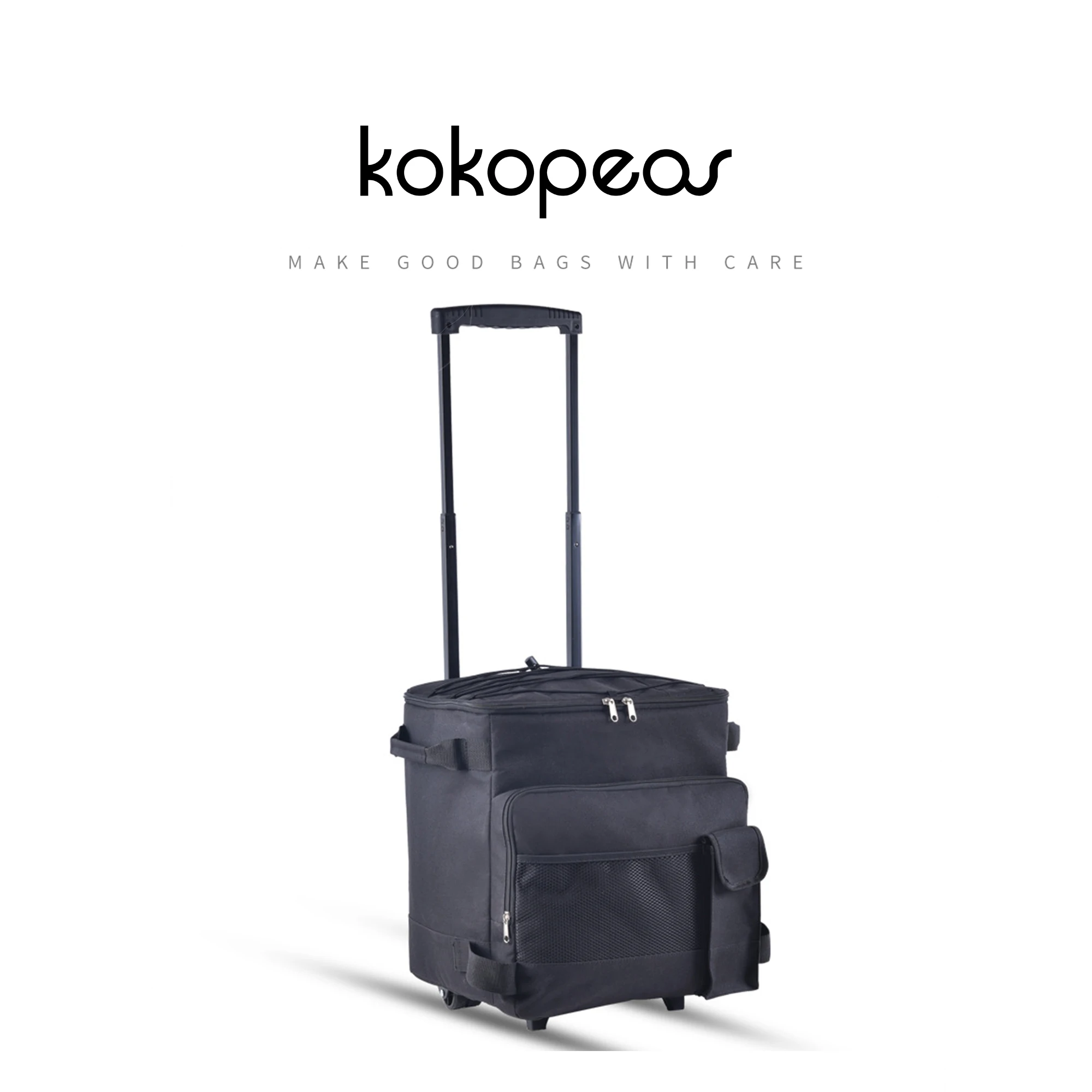 Trolley Wheels Bags Large Capacity Foldable Rolling Leakproof Storange Box For Picnic Camping