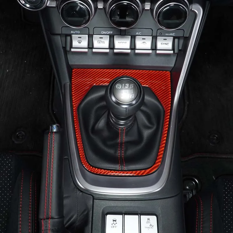 

For 22 Subaru BRZ center control panel cover car interior styling accessories soft carbon fiber center control gear panel frame