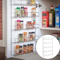 Kitchen Spice Rack Cabinet Shelf Organizer Storage Wall Mount Holder closet organizer